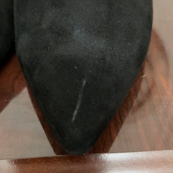 Cole Haan Suede T-Strap MaryJane Zip-Back Heels - Black - 9M US - Picture 7 of 7